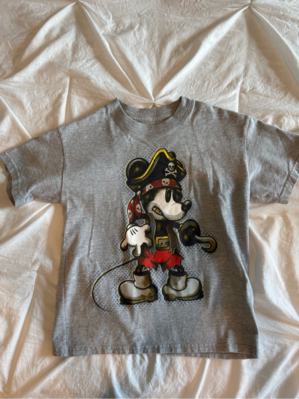 Disney Parks Mickey Mouse Pirate Graphic Tee | Youth XS | Hanes